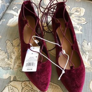 NEVER WORN ballerina style flats